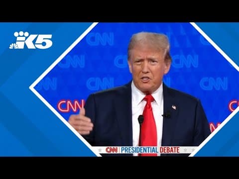 2024 presidential debate: Trump denounces Biden's blame for inflation