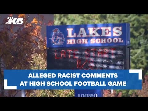 Alleged racist comments at high school football game