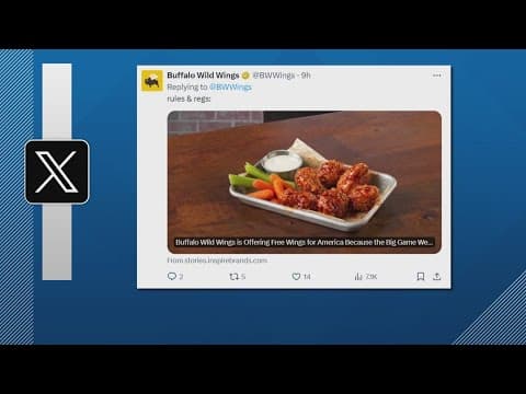 Buffalo Wild Wings offering free wings after Super Bowl overtime
