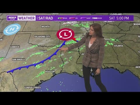 Rain returns Sunday with a weak cold front