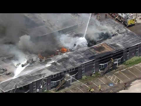 Officials give update on large apartment fire in Pasadena