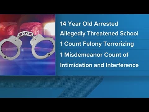 14-year-old student arrested for social media threats, led to school closure Friday