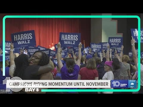 Both presidential campaigns focused on keeping the momentum as conventions finish up