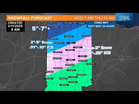 Breaking down the timing of Wednesday's winter storm | Heavy snow and ice possible | Weather Impact