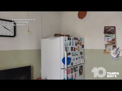 Russian kitchen gets seriously shaken during massive earthquake