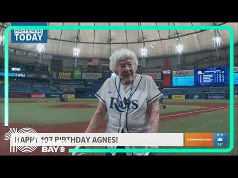 Rays superfan celebrates 107th birthday