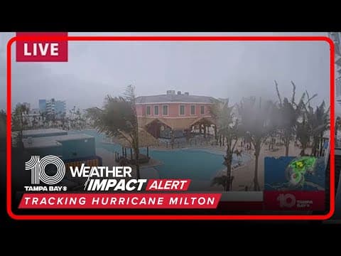 Fort Myers Beach seeing winds pickup ahead of Hurricane Milton
