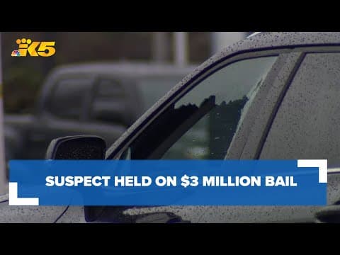 Suspect accused of shooting 2 people in Renton, 1 in SeaTac held on $3 million bail