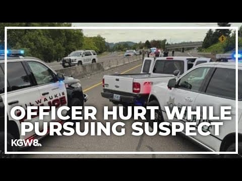 Officer injured during pursuit of armed robbery suspect in Clackamas County