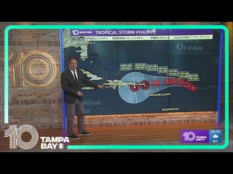Tracking the Tropics: Tropical Storm Philippe predicted to be a rain-maker for the islands