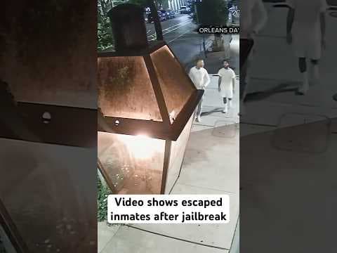 Video shows escaped inmates walking through New Orleans hours after jailbreak #jailescape