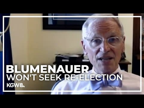 Congressman Earl Blumenauer to retire next year