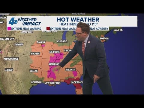 Weather Impact Alert: Feeling like 110°+ through Tuesday