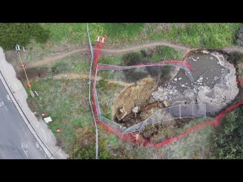 Neighbors fear incoming rain will cause sinkhole in University City to grow even larger