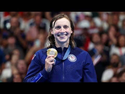 Katie Ledecky talks about making history with gold medal win in the 1500 Freestyle