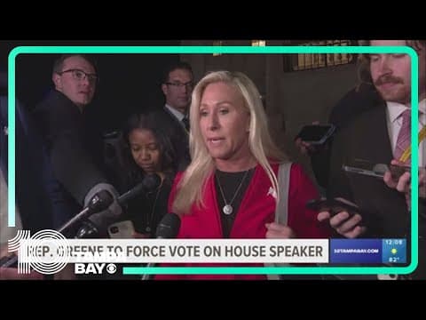 Rep. Marjorie Taylor Greene vows to force a vote next week on ousting House Speaker Mike Johnson