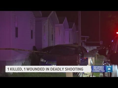 Man dead, woman injured after shooting outside Town 'n' Country residence
