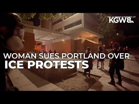 Woman sues Portland over noise from ICE protests