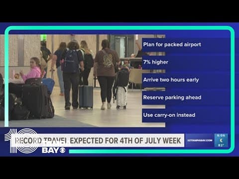 Record travel expected for 4th of July week