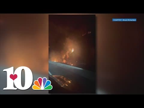 Black Bear Fire continues to burn near Cocke County along I-40 in North Carolina