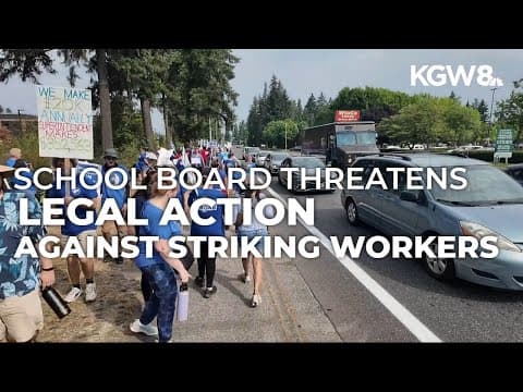 Evergreen school board threatens to sue employee union to end strike
