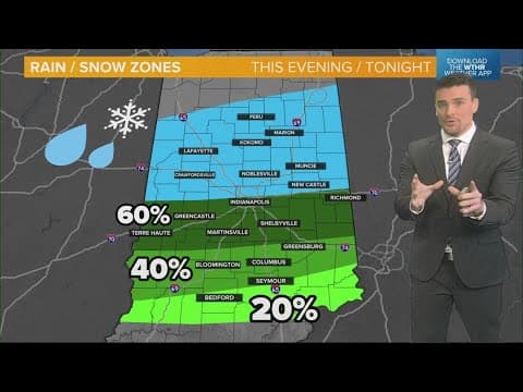 Tracking rain and snow zones today across Indiana | Friday morning update