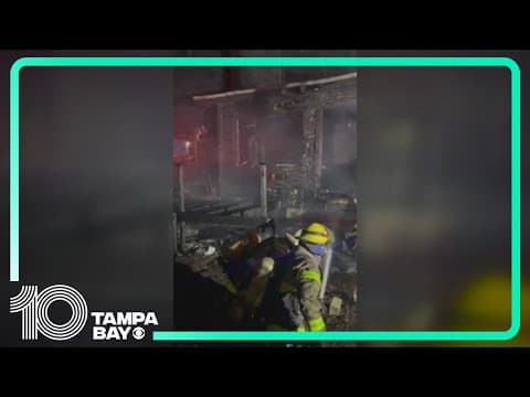 Tampa family displaced after massive house fire