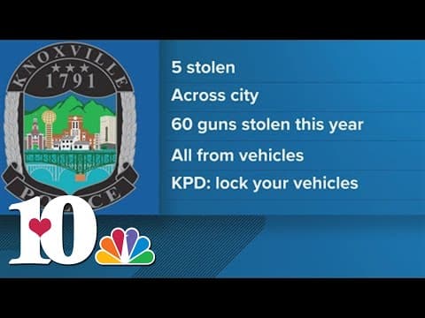 KPD: Five guns stolen from cars in just one weekend