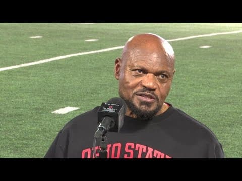 Ohio State spring practice | Defensive line coach Larry Johnson discusses progress