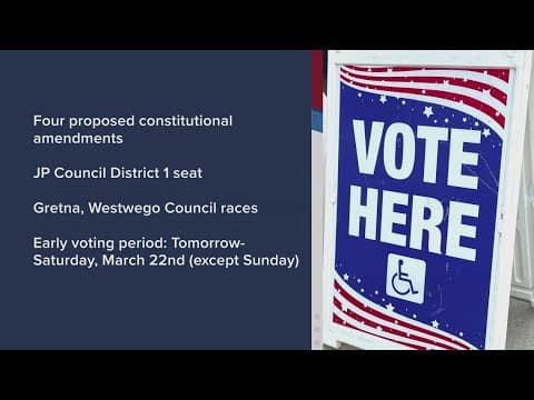 Early voting begins for March 29 elections