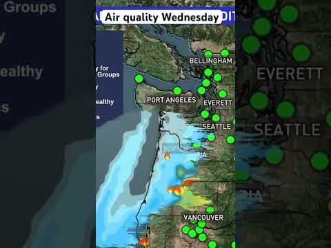 Seattle wildfire smoke forecast #shorts