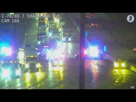 1 dead in crash on I-70 on Indianapolis' east side