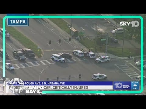 Police: 1 hospitalized with life-threatening injuries after crash in Tampa