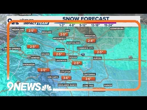 Latest forecast | Snow gets going late Monday night
