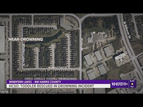 HCSO: Toddler unresponsive after being pulled from water in northwest Harris County