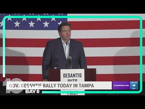 Gov. DeSantis holds rally in Tampa