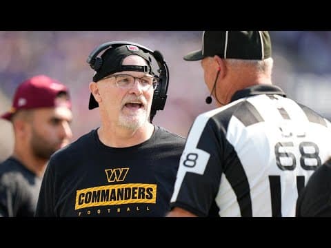 Commanders ‘not where we need to be’ yet says coach Dan Quinn, but ‘we’re gonna get f-ing better’