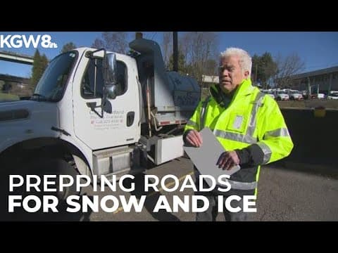 Portland Bureau of Transportation road crews prepare for snow and ice