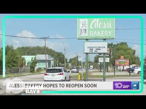 Fire-damaged Alessi Bakery hopes to reopen soon