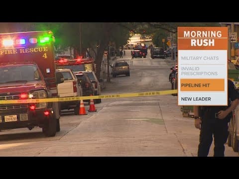 Road in downtown Dallas shut down due to gas leak