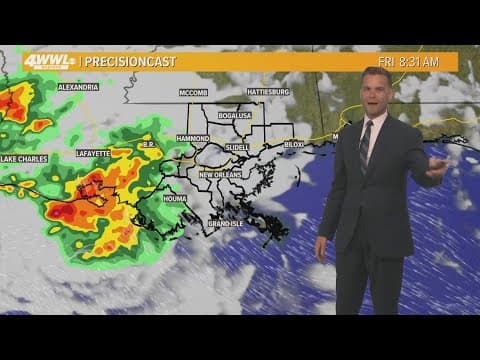 New Orleans weather: rain expected to reach Southeast Louisiana Friday morning