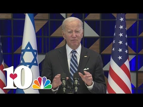 President Biden wraps up his visit to wartime Israel