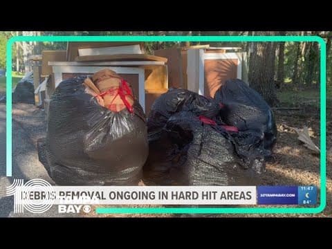 Debris pickup ongoing in hard hit Tampa Bay areas from Hurricane Idalia