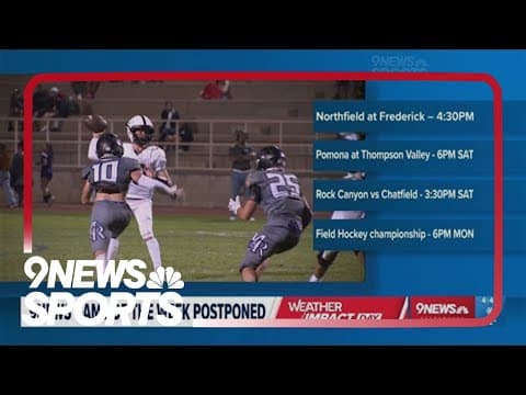 Weather forces high school sports schedule changes
