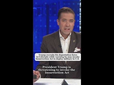 Trump floats military deployments on U.S. soil, recruits his deportation force in Colorado