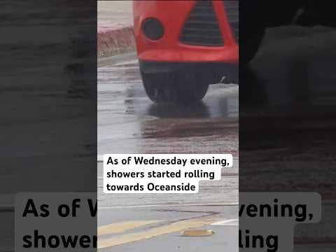 Rain, showers starts rolling into North County on Wednesday