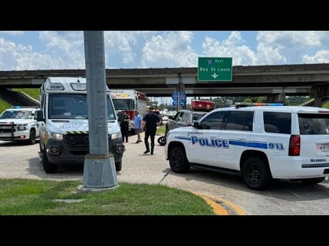 Raw video: Slidell motorcycle crash near I-10 ramp