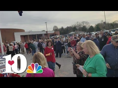 Monument unveiled at Powell HS for 13 graduates and servicemembers who were killed in action