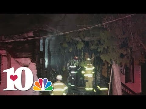 Vacant house catches fire overnight in Knoxville