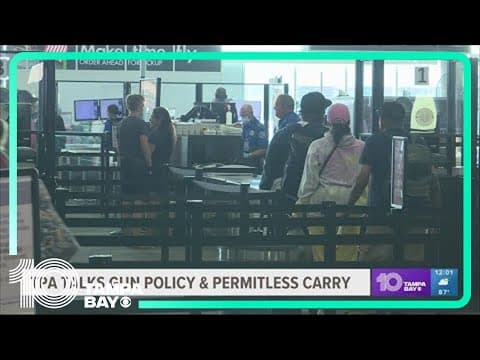 TPA police chief: Bringing gun to airport still illegal even with 'permitless carry' law in Florida